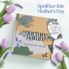 Nurture by Nature New Mom Set lavender pillow spray for relaxing aromatherapy before bed.