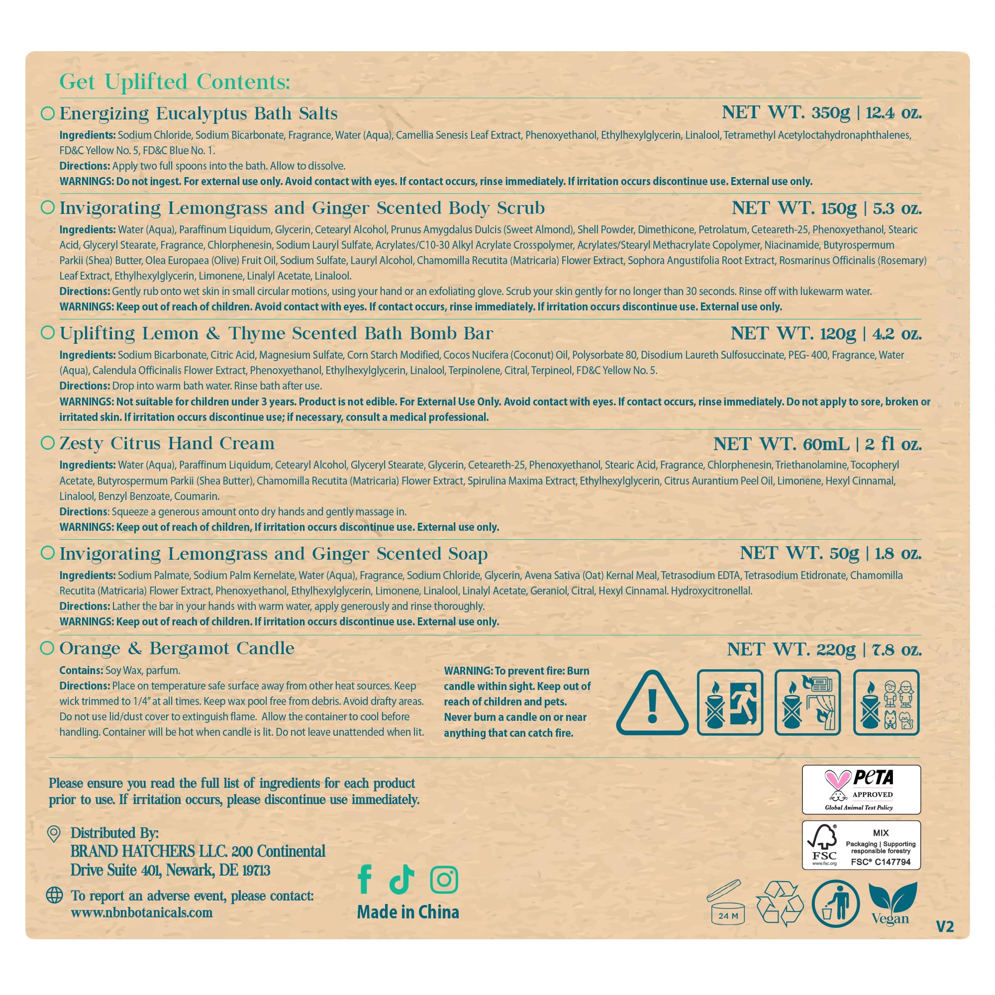 Nurture by Nature Spa Night Use encourages a calm evening routine
