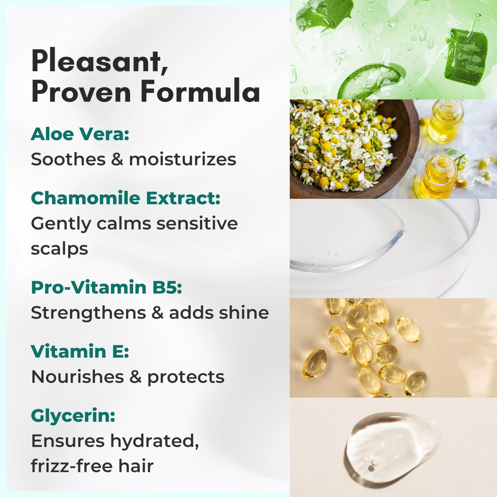 Nurture Valley aloe vera cap features soothing scalp care during washing