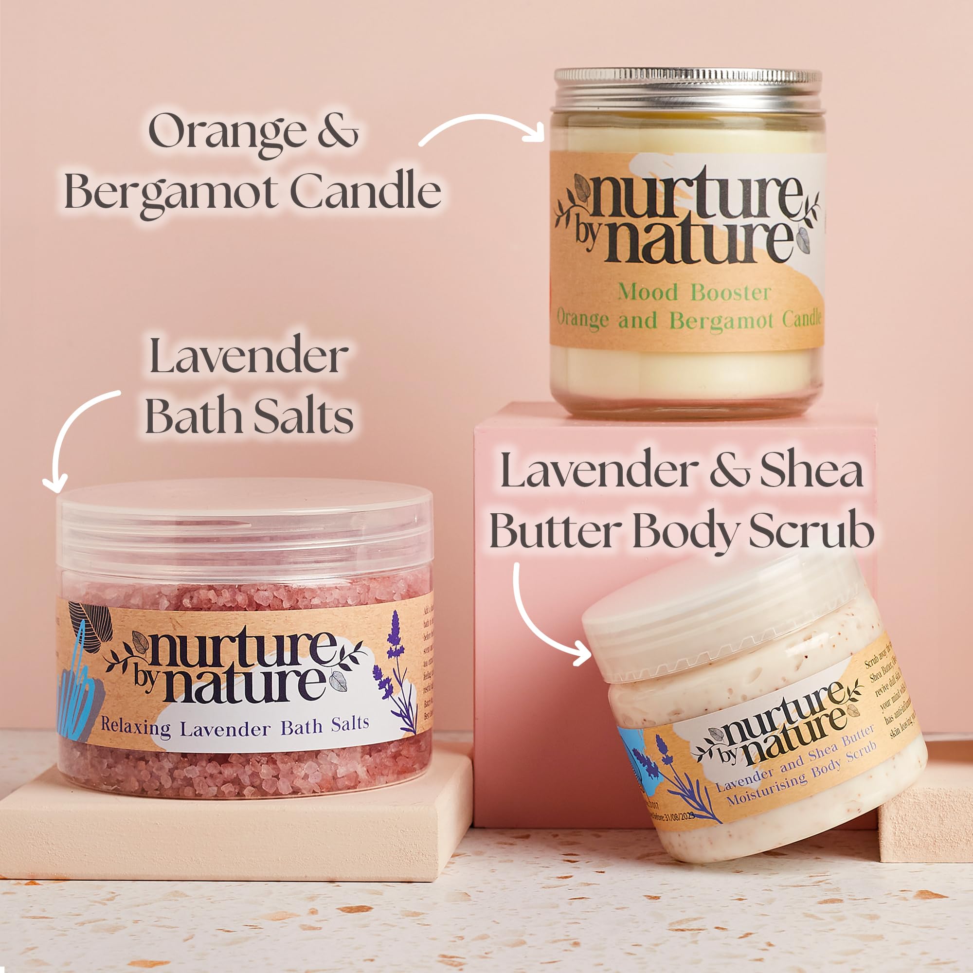 Nurture by Nature Botanicals hand cream tube offering nourishing moisturization for dry hands.