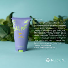 Nu Skin Epoch Baobab Body Butter texture closeup highlights creamy concentration for deep hydration