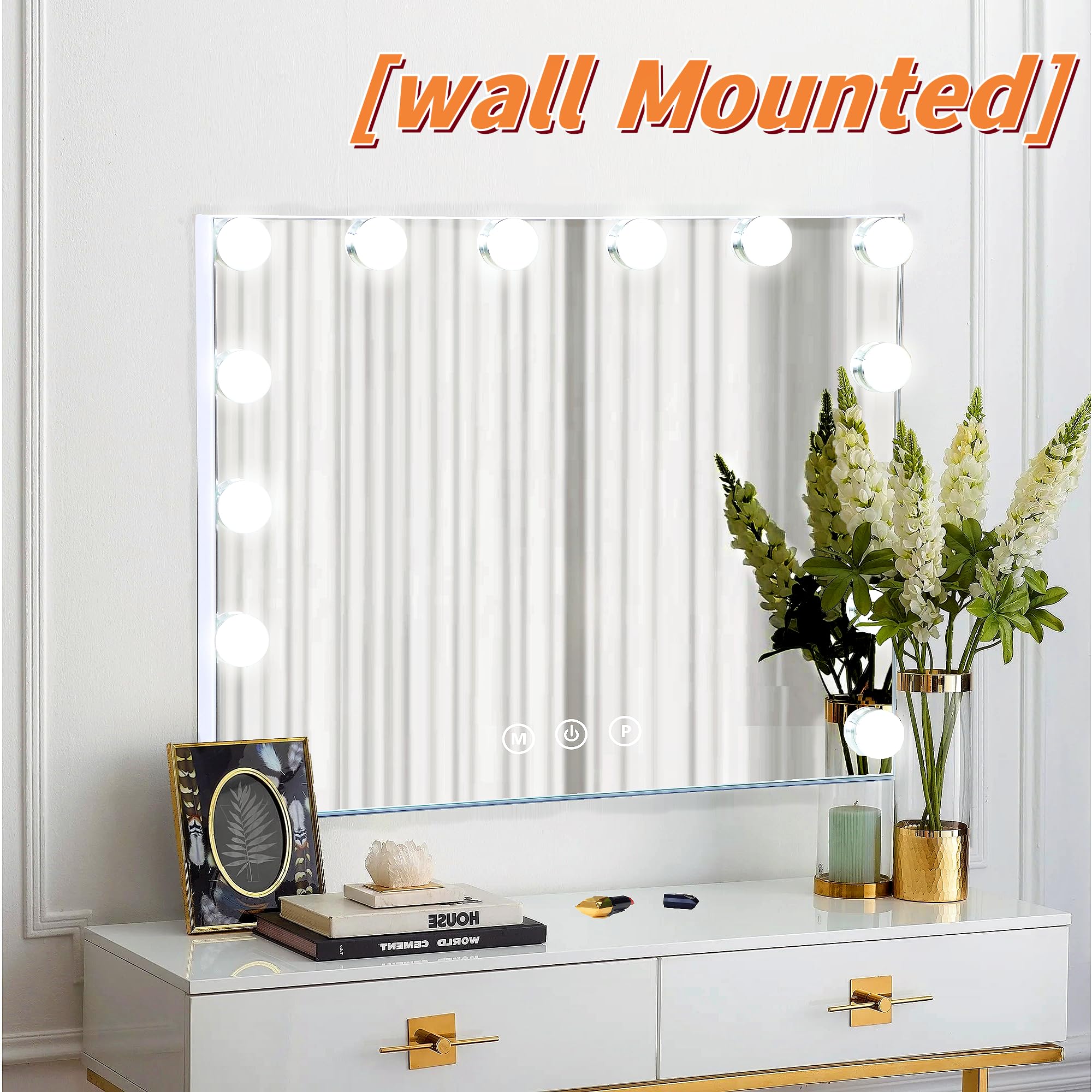 NUSVAN vanity mirror compact design fits small spaces.