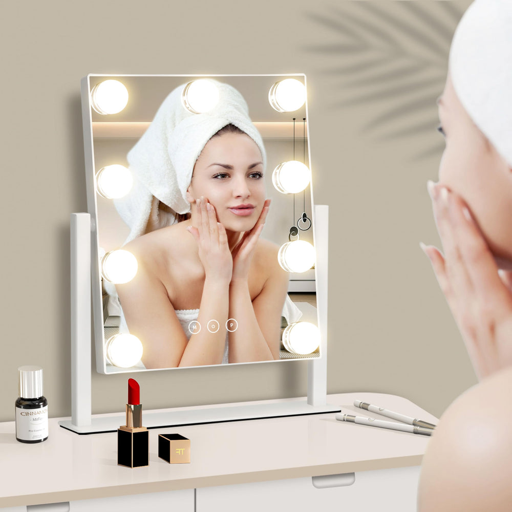 NUSVAN vanity mirror with lights touch control panel and memory