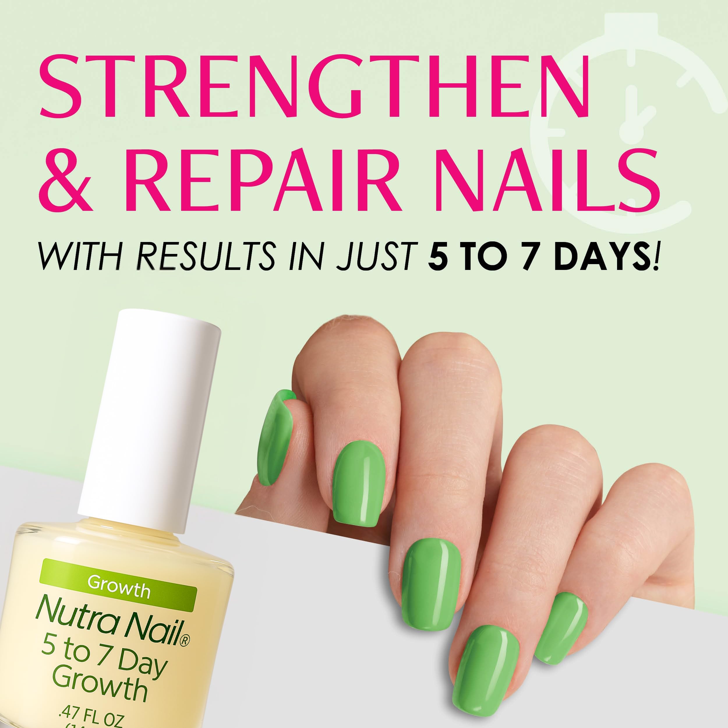 Nutra Nail: brocha de aplicación para cobertura precisa en uñas.