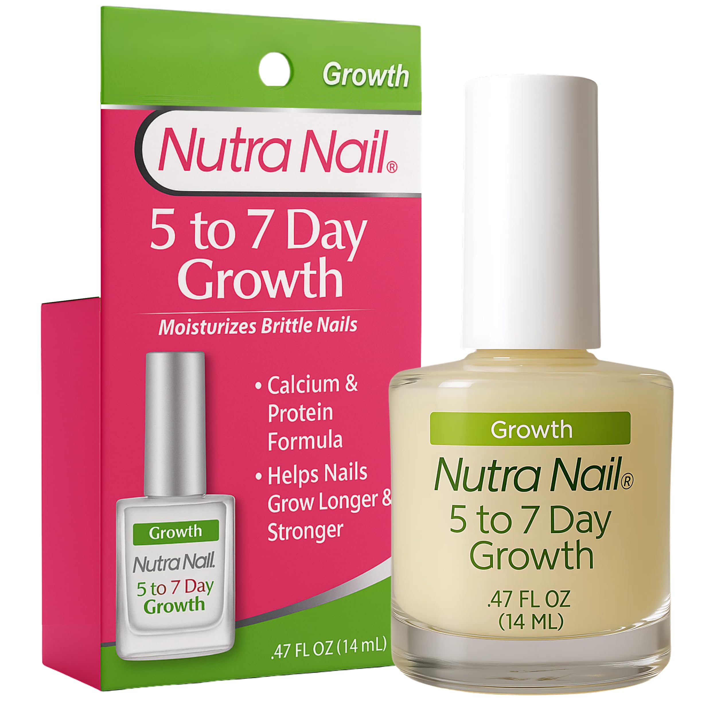 Nutra Nail: bote de tratamiento con brocha para fortalecer uñas.
