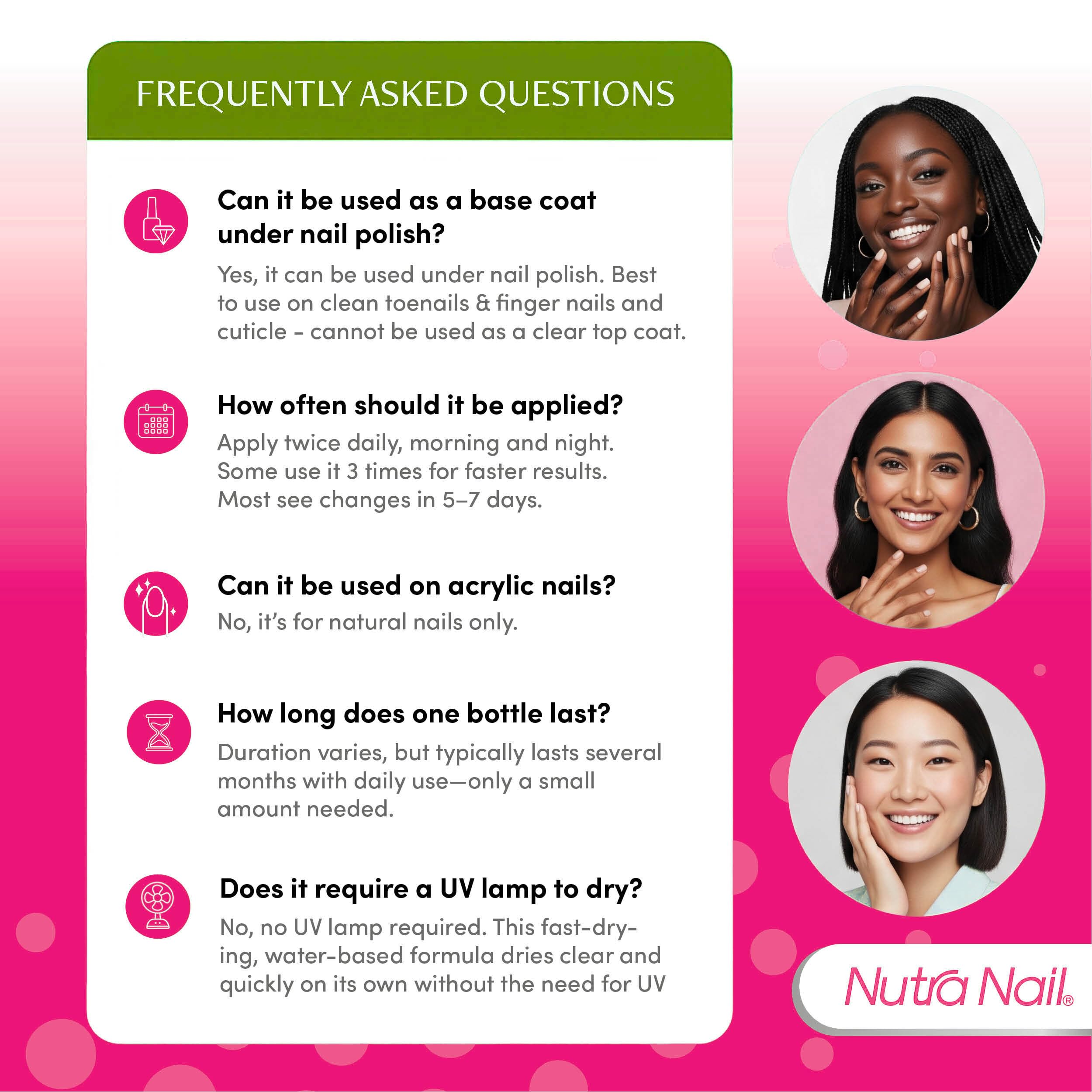 Nutra Nail: uñas hidratadas y más fuertes tras uso.