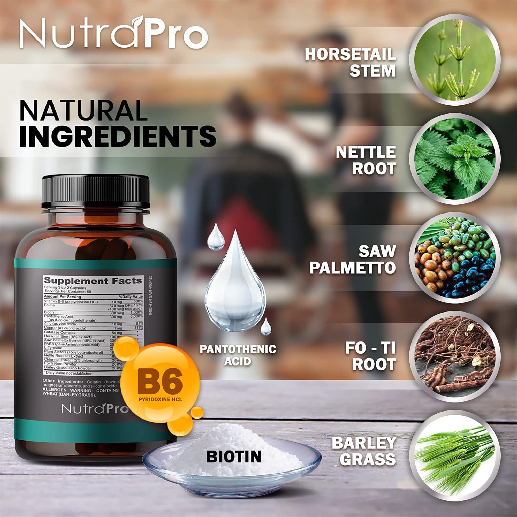 NutraPro bottle with capsules illustrate a simple twice-daily regimen for ongoing use.