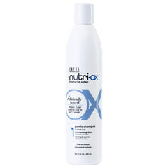 Nutri-Ox Champú Suave, botella visible, limpieza suave para el cuero cabelludo.