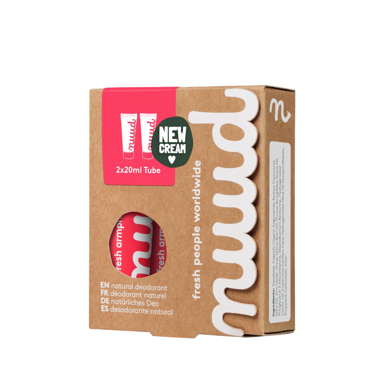 Nuud Smarter Pack two 20ml tubes for convenient on-the-go freshness.
