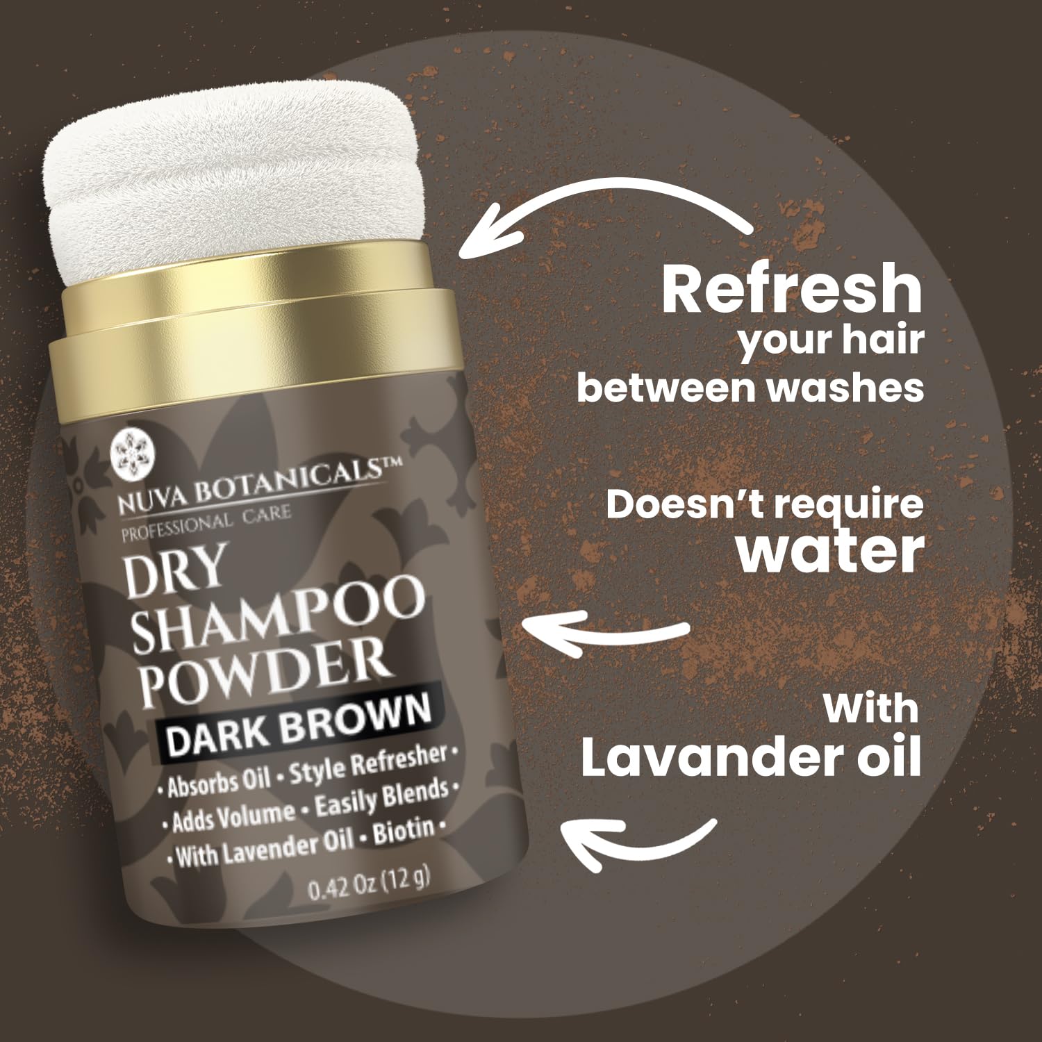 Nuva Botanicals non-aerosol formula uses corn starch for natural oil absorption.