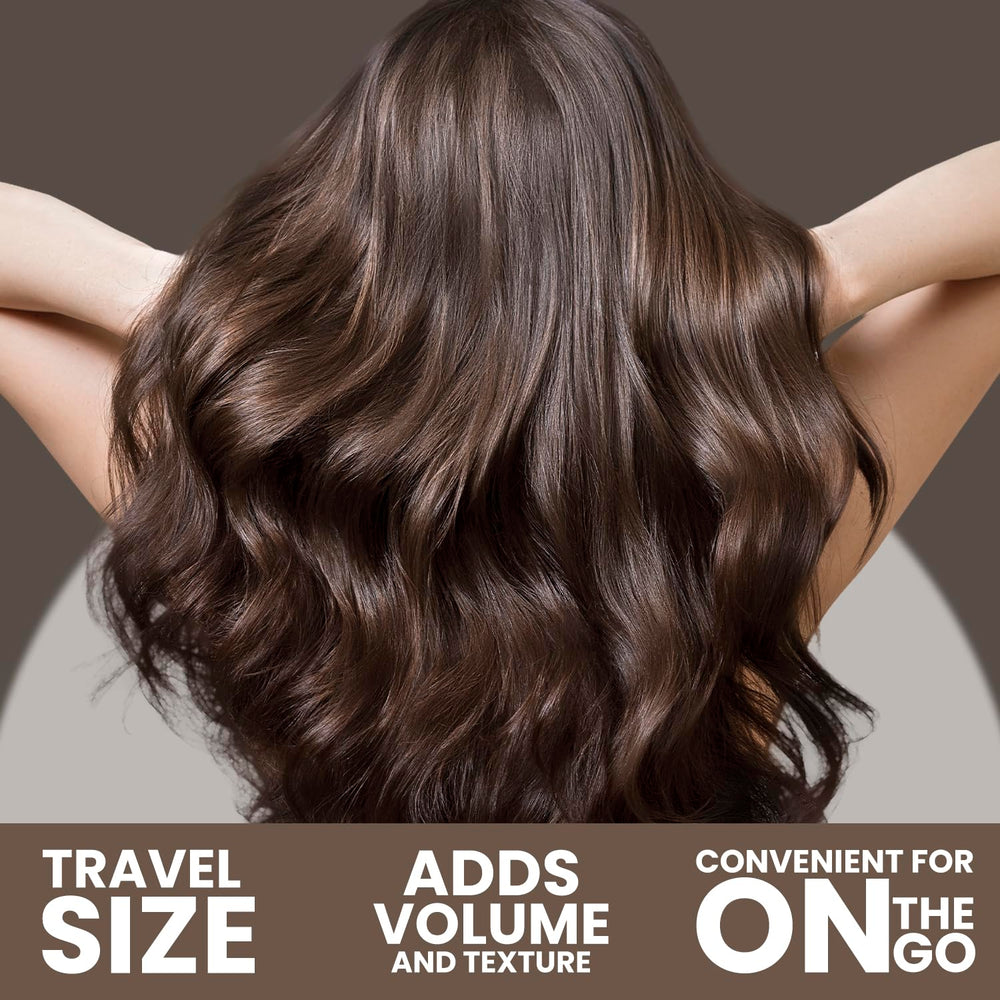 Nuva Botanicals volume boost for dark brown hair with lift and fullness.