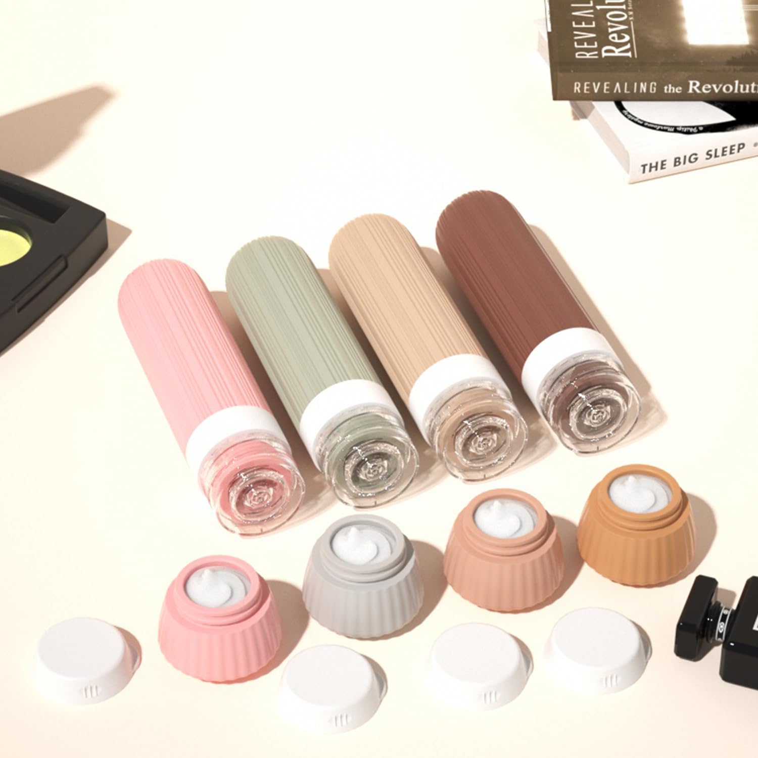 NuvaConx labels and brush for organized packing