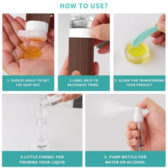 NuvaConx spray bottles for fragrances or sanitizers while traveling