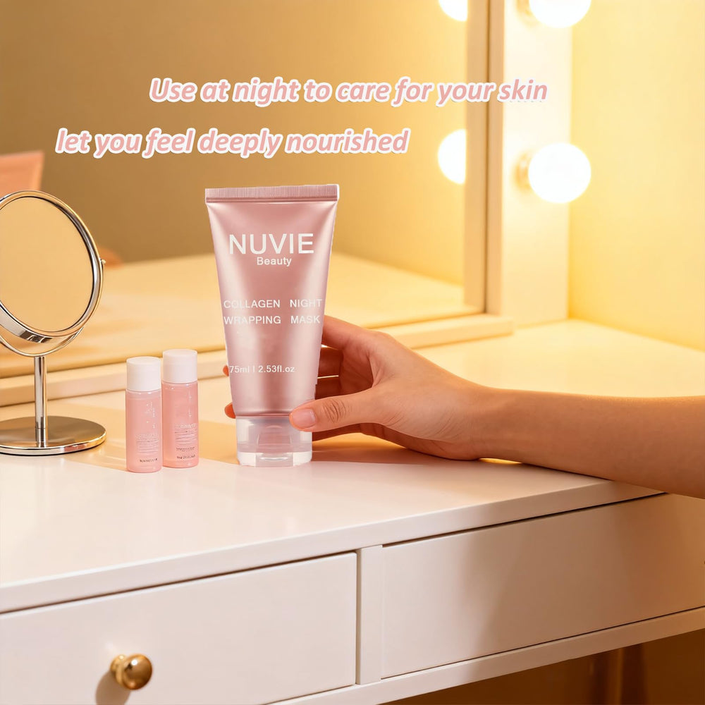 Nuvie Beauty rostro al despertar se ve más firme y suave.