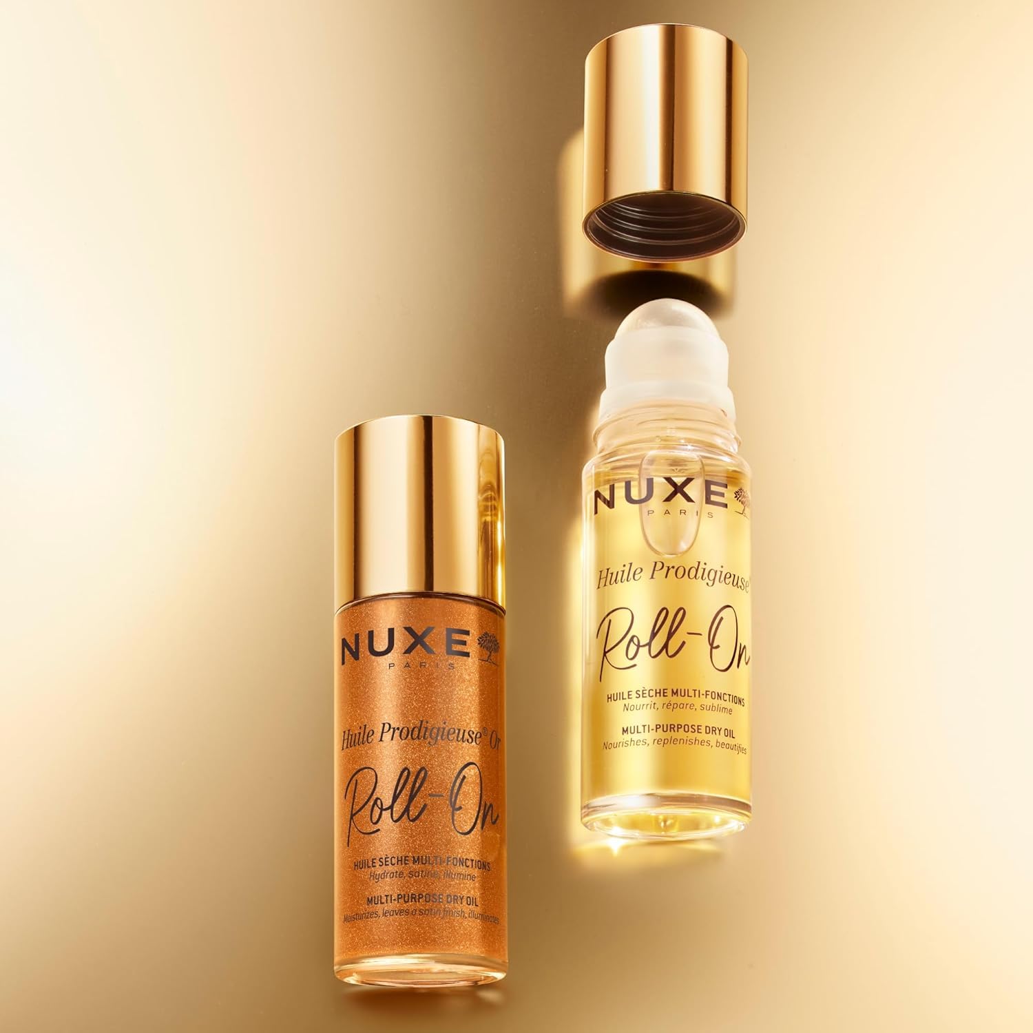 Dry-touch texture provides quick absorption and a lasting, natural glow