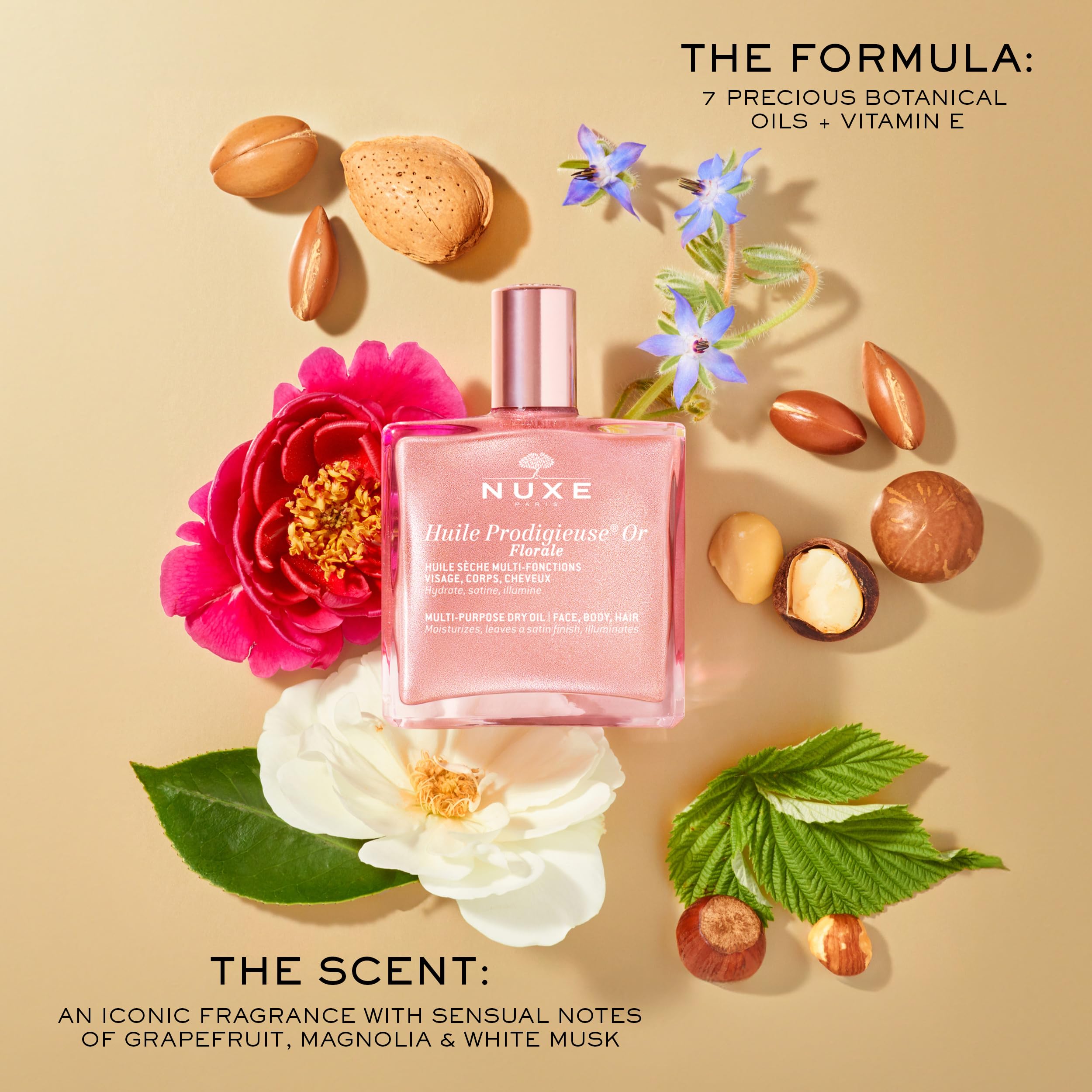 Nuxe Huile Prodigieuse Florale satin skin finish after use