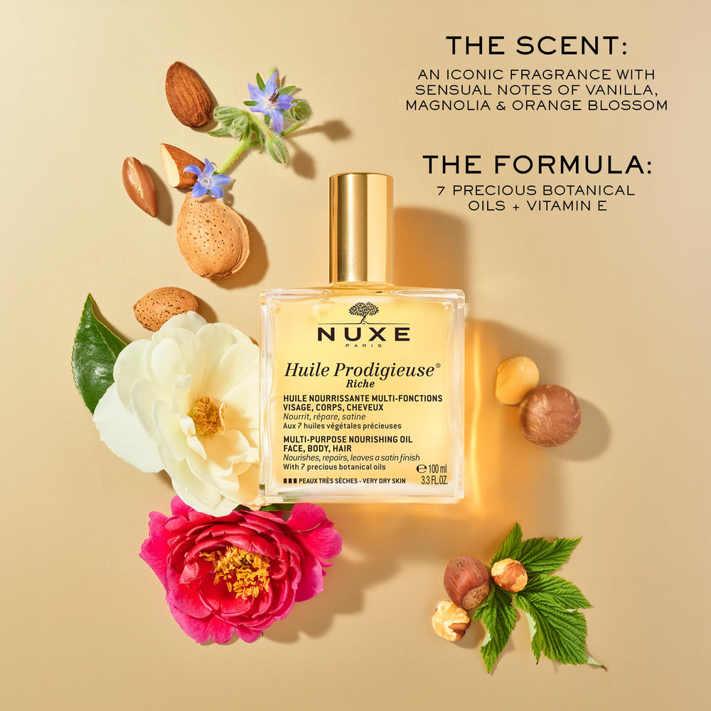 Nuxe Huile Prodigieuse Riche beard use for conditioning and softness