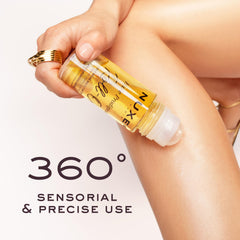 Nuxe Huile Prodigieuse roll-on on body for rapid hydration and luminous skin