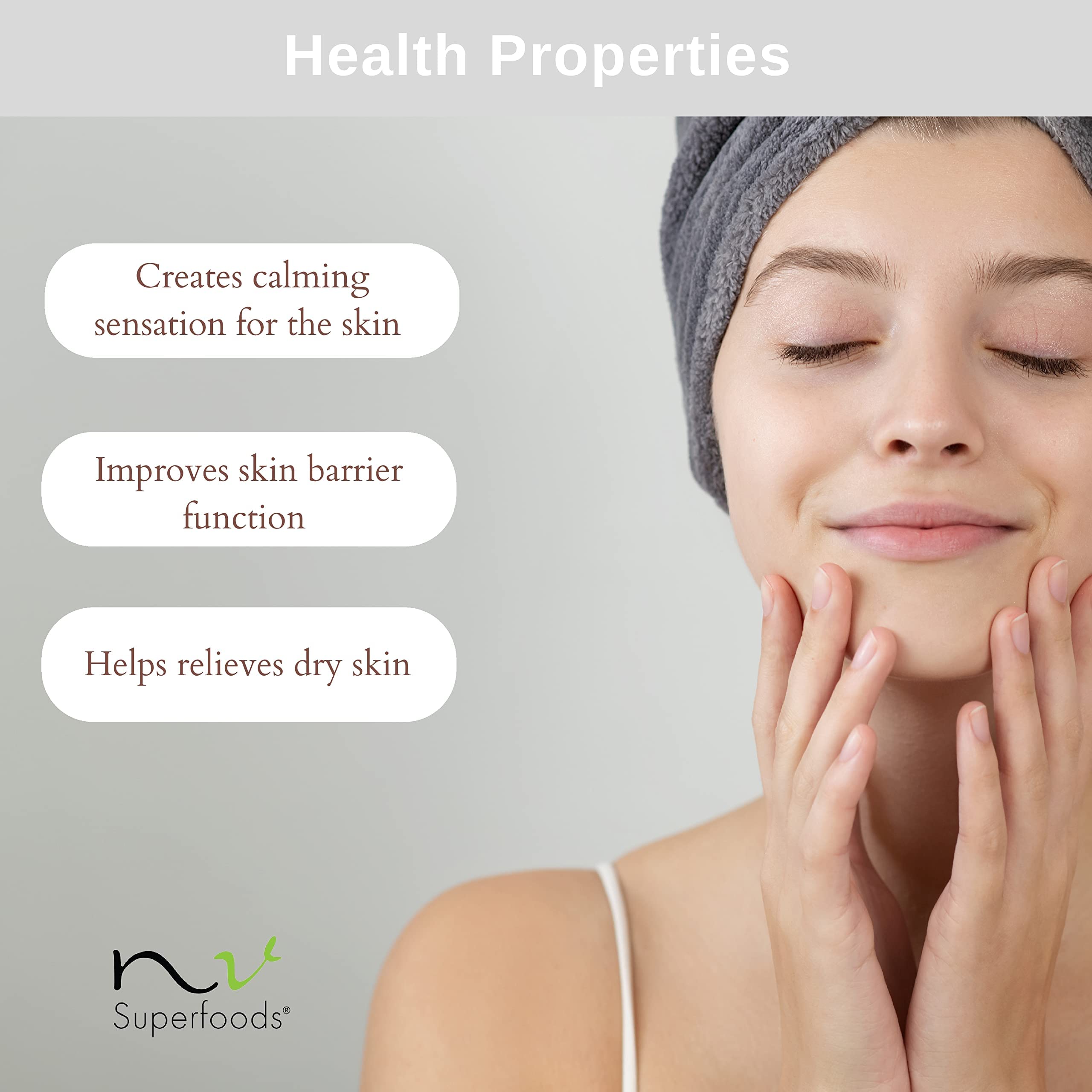 NV Superfoods Organic Vegetable Glycerin pure base for face, hair, and nails DIY care.