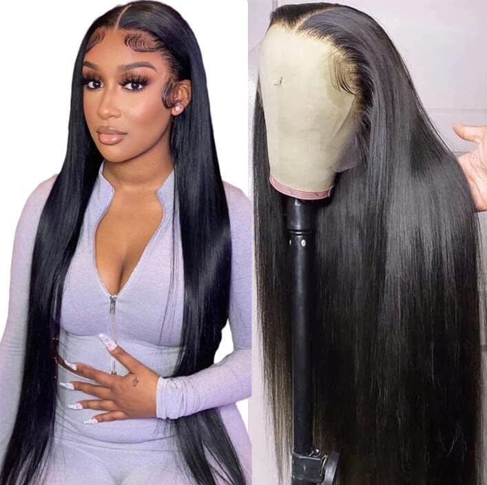 NVL Lace Front Wig close up hairline shows natural pre plucked detail for seamless styling