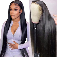 NVL Lace Front Wig close up hairline shows natural pre plucked detail for seamless styling