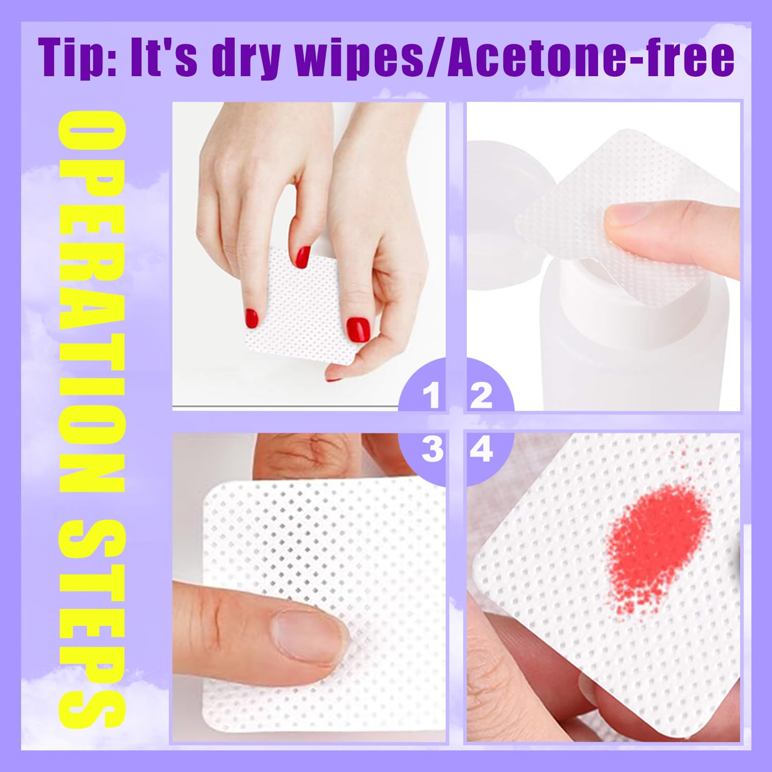 NXJ INFILILA 540PCS pack demonstrates disposable convenience for fast nail cleanup