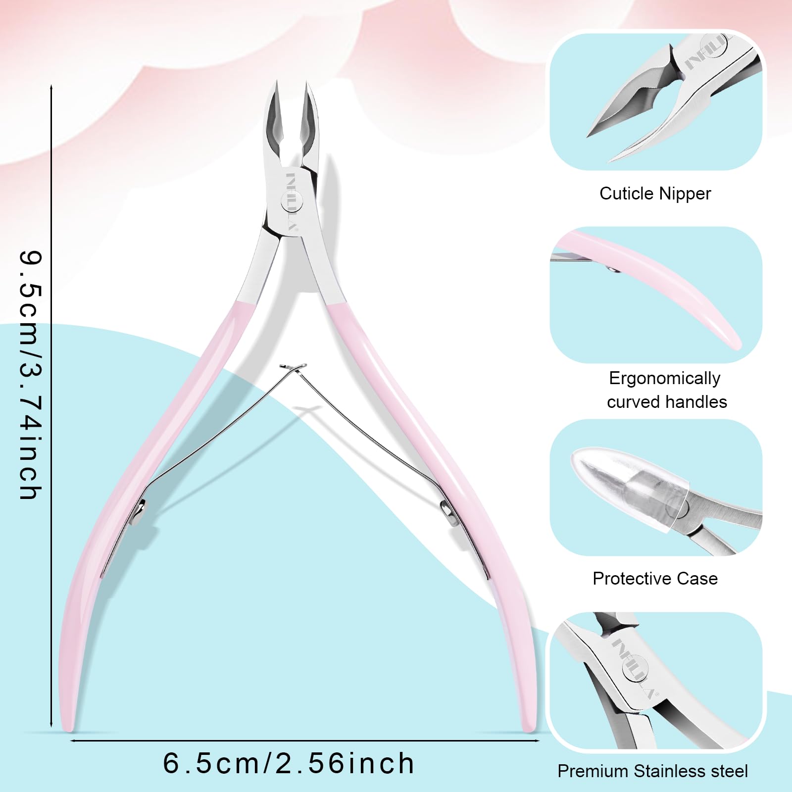 NXJ INFILILA cuticle-tools stainless-steel durability for long-lasting use.