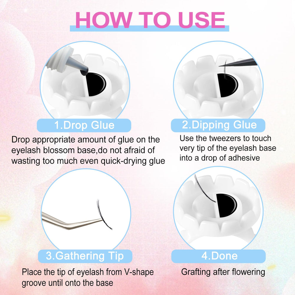 NXJ INFILILA disposable glue rings enable quick, mess-free lash sessions.