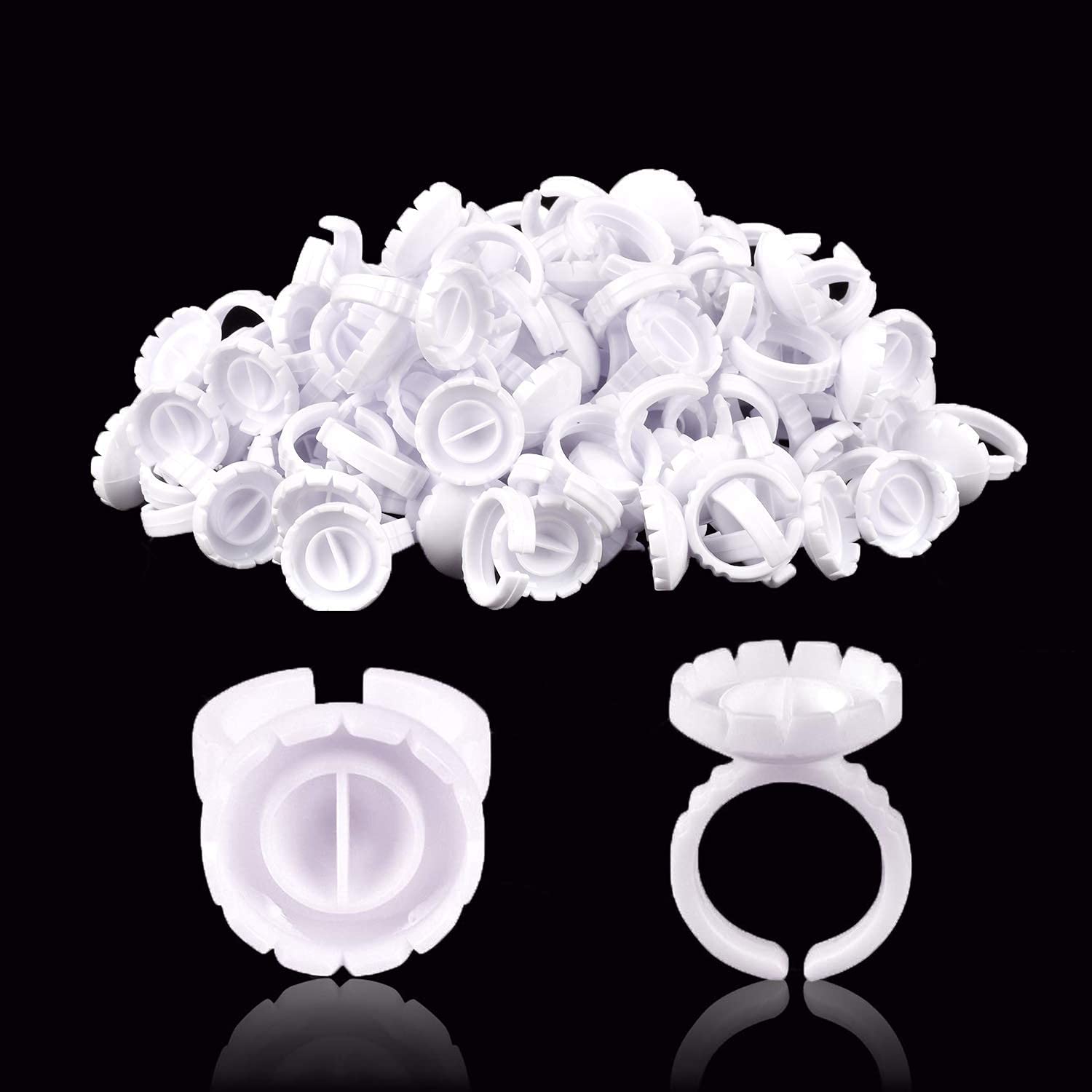 NXJ INFILILA glue rings 100pcs for lashes offer mess-free application.
