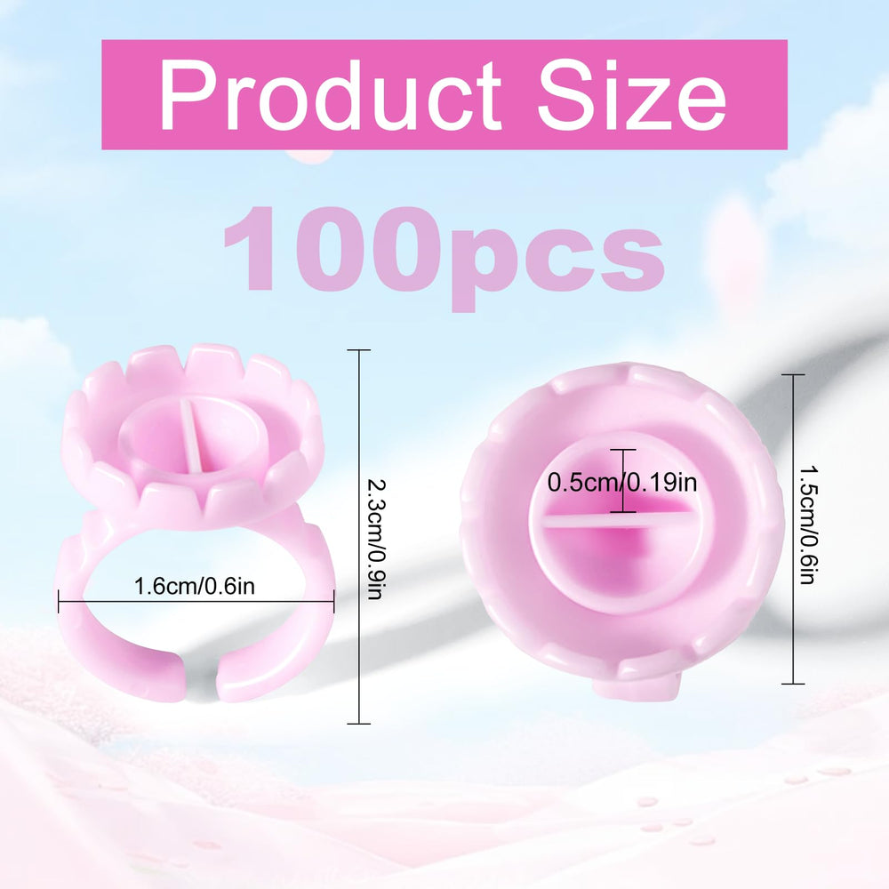 NXJ INFILILA glue rings with two holders offer stable glue control.