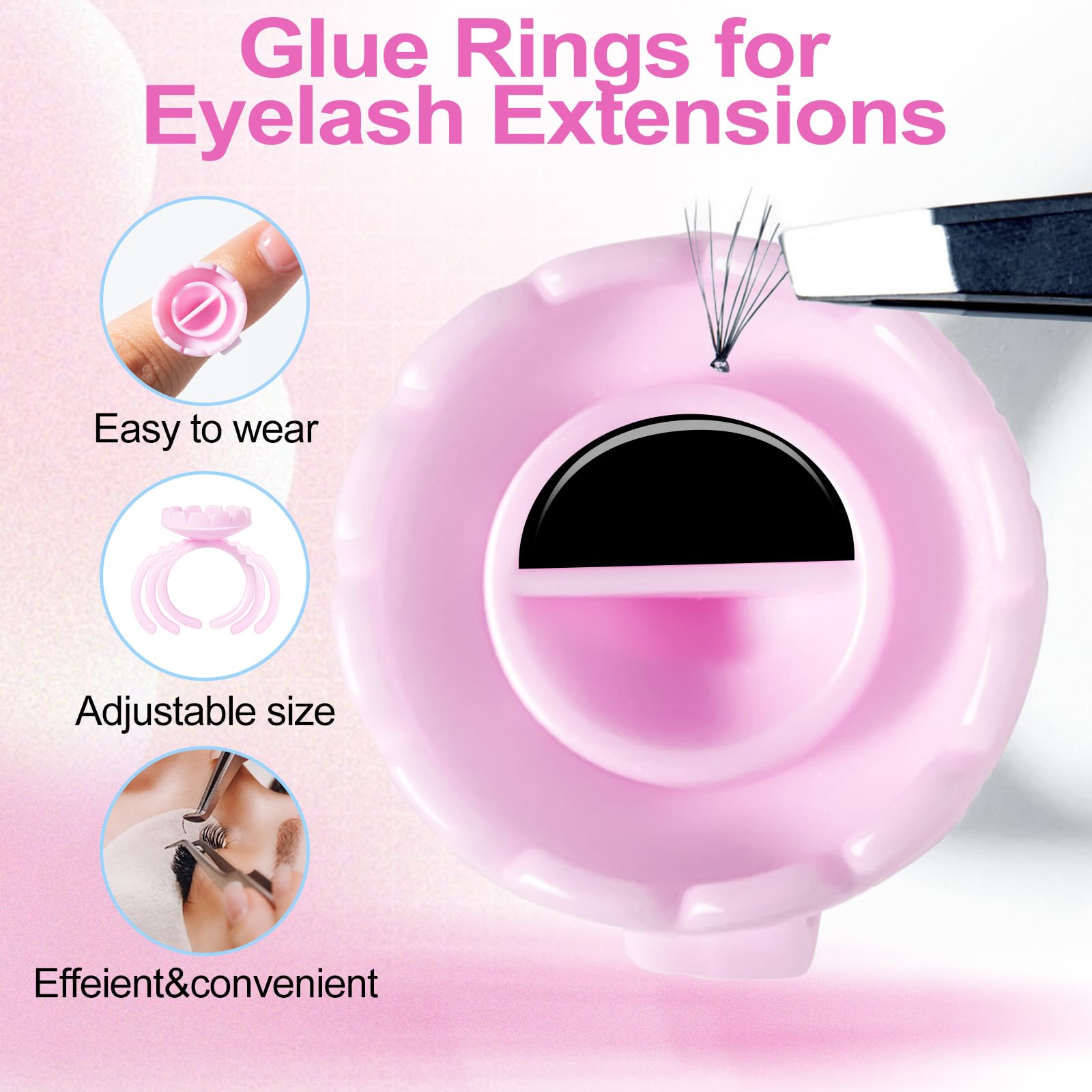 NXJ INFILILA disposable rings enable quick, hygienic salon work.