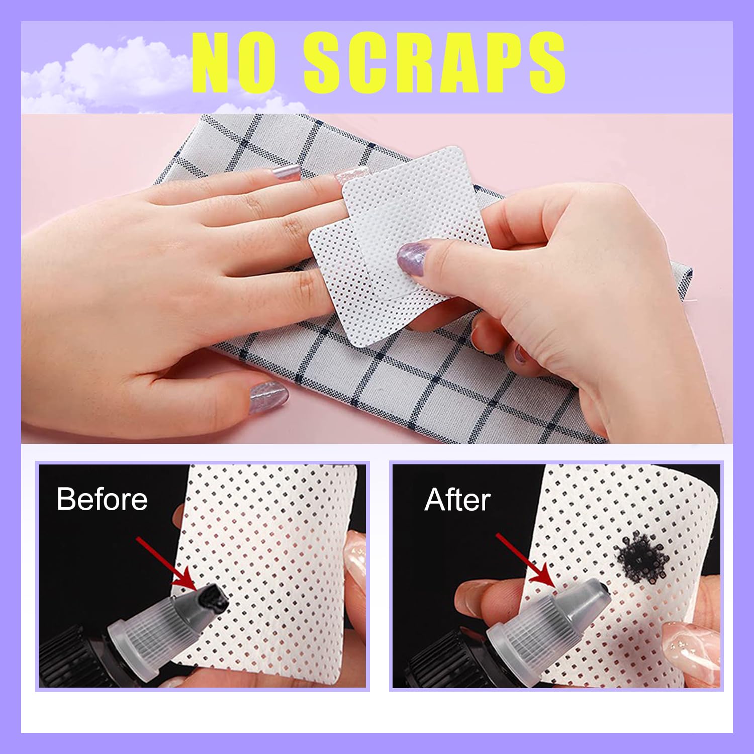 NXJ INFILILA wipe in use with remover for gel polish removal