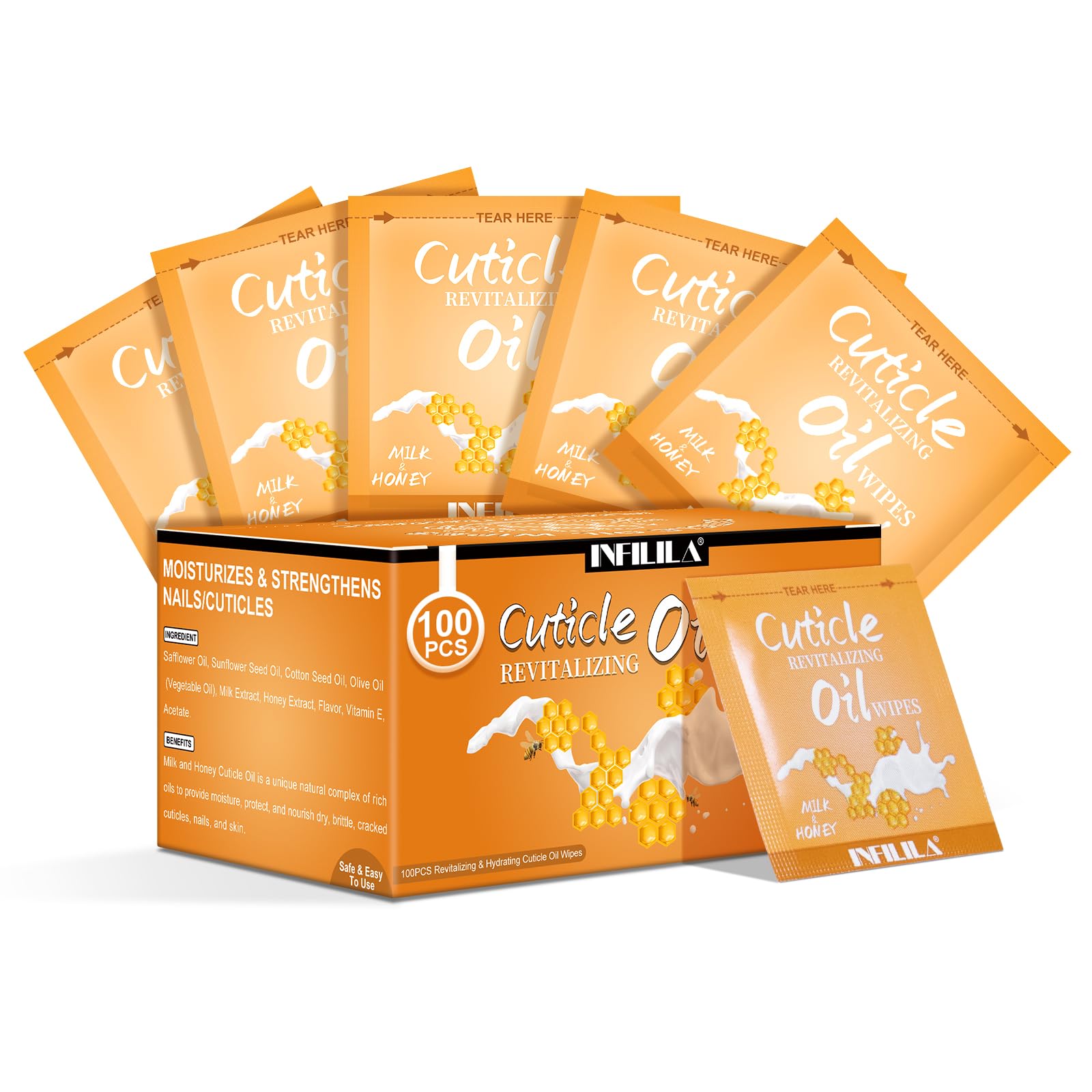 NXJ INFILILA pads-cutícula con aceite para uñas, hidratación práctica para uso diario