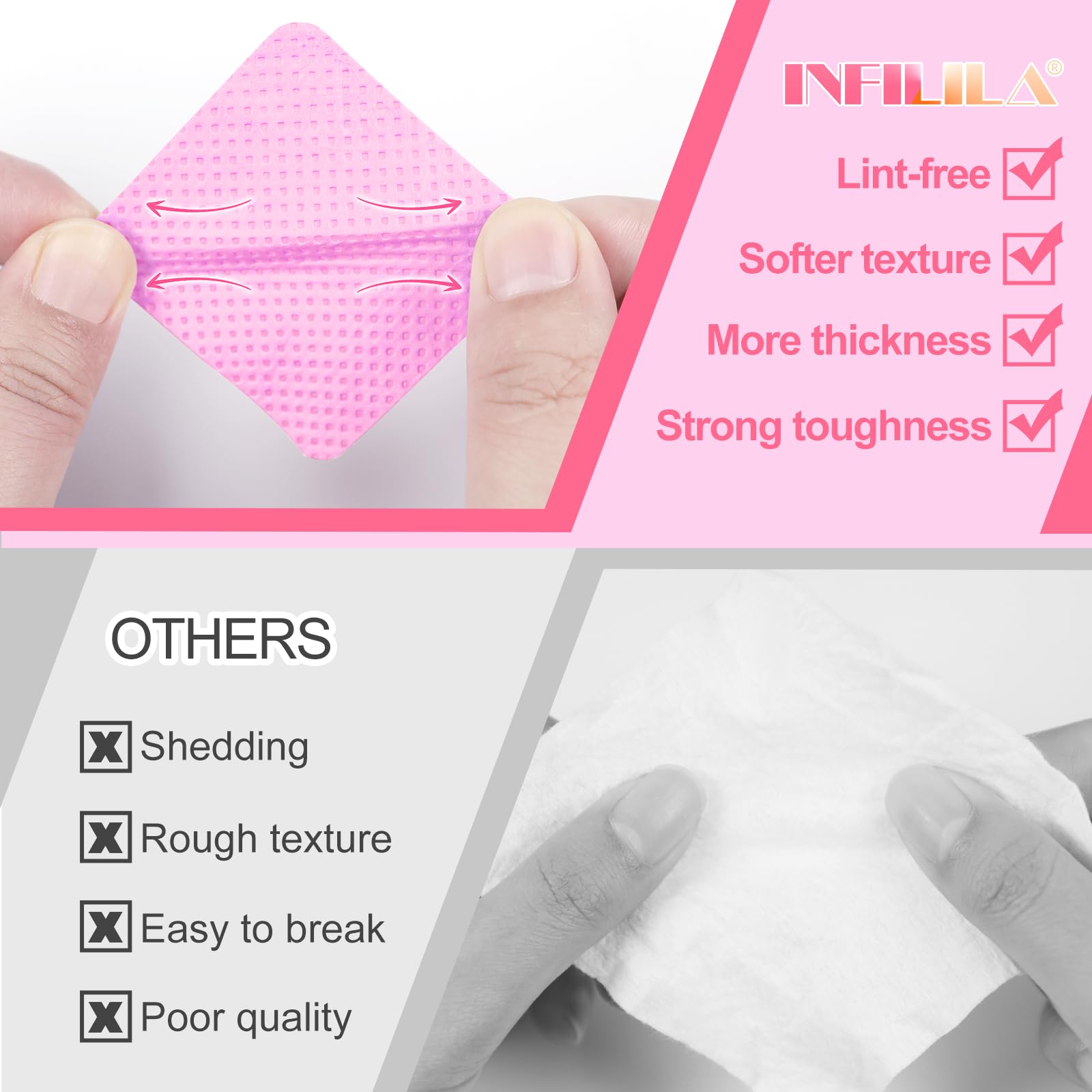 Uso multiuso de NXJ INFILILA para uñas, limpieza de herramientas y preparación.