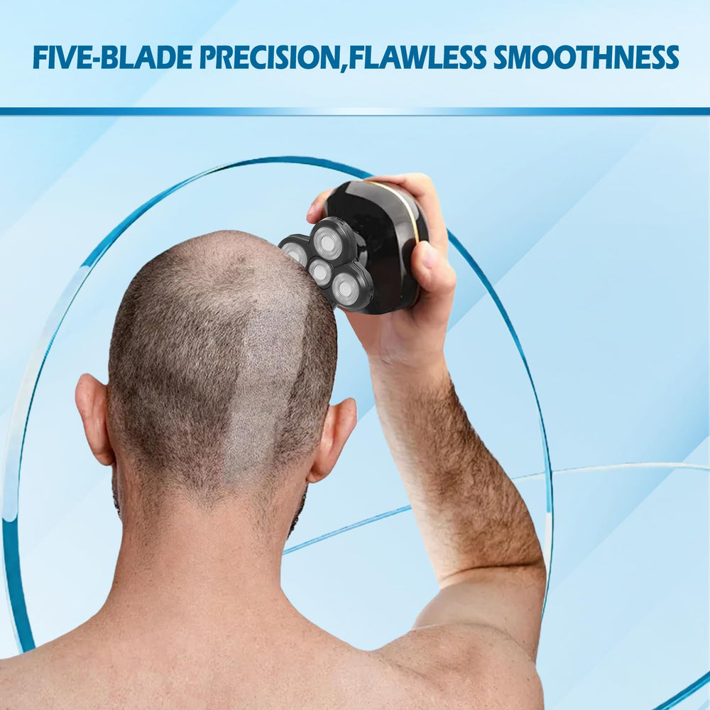 NXPPYY Premium grooming gift for bald men, includes blades and brush.