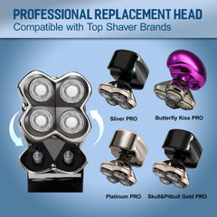 NXPPYY Pro 4 replacement head in platinum pro for a smooth, comfortable shave