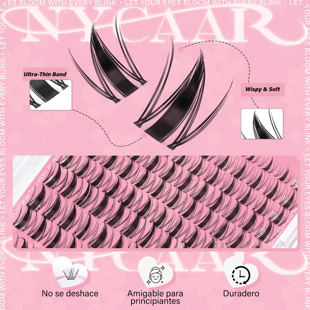 Lash applicator included for precise cluster placement.