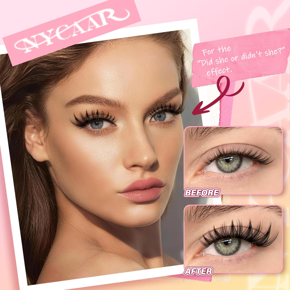 NYCAAR Lash Clusters Manga style 8-18mix for an anime-inspired eye