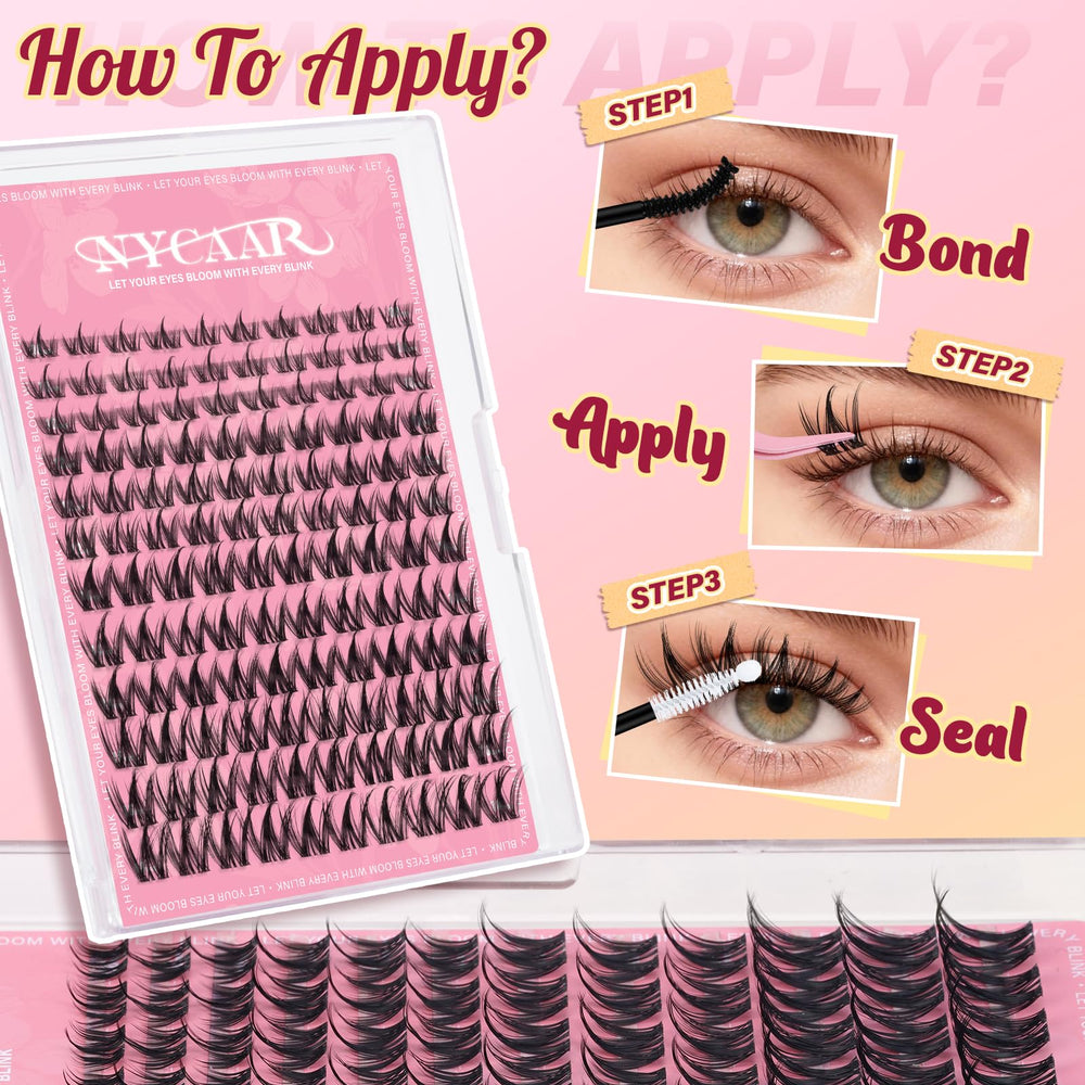 NYCAAR Lash Clusters Suitable for parties, daily wear and work