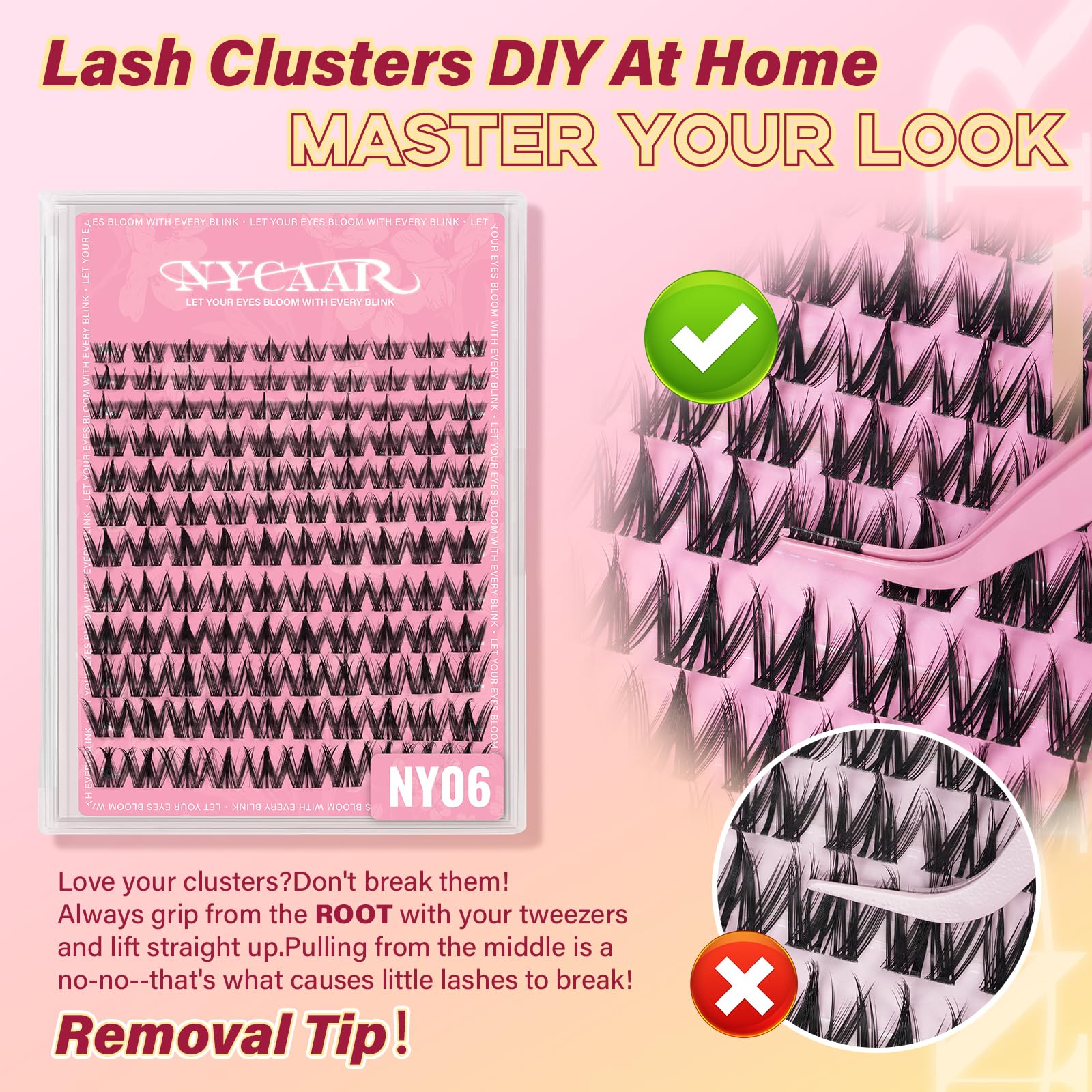 NYCAAR Lash Clusters Precise application for confident beginners