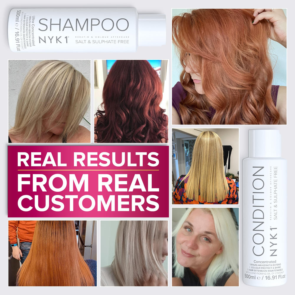 nyk1 extensions-friendly conditioner bottle provides lightweight moisture