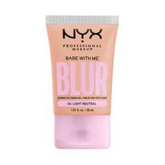 NYX Bare With Me Blur Tint Foundation con acabado difuminado para piel suave y uniforme.