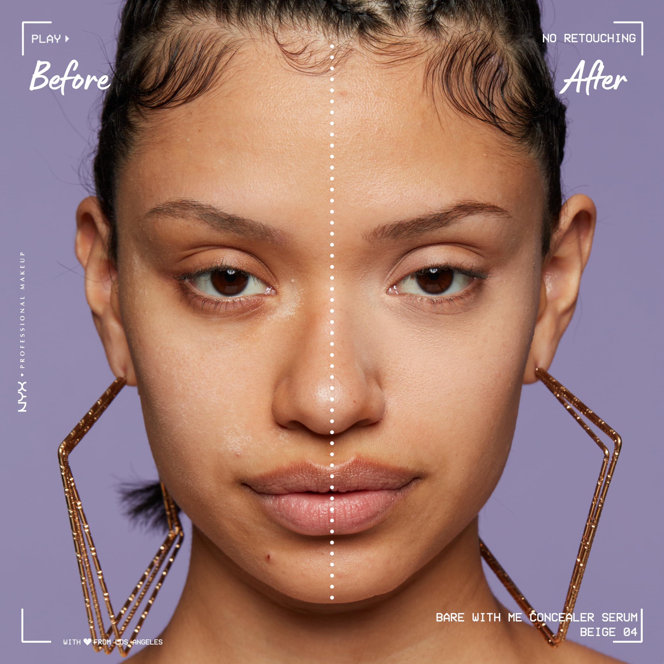 Bare With Me Concealer Serum ofrece acabado natural y ligero.
