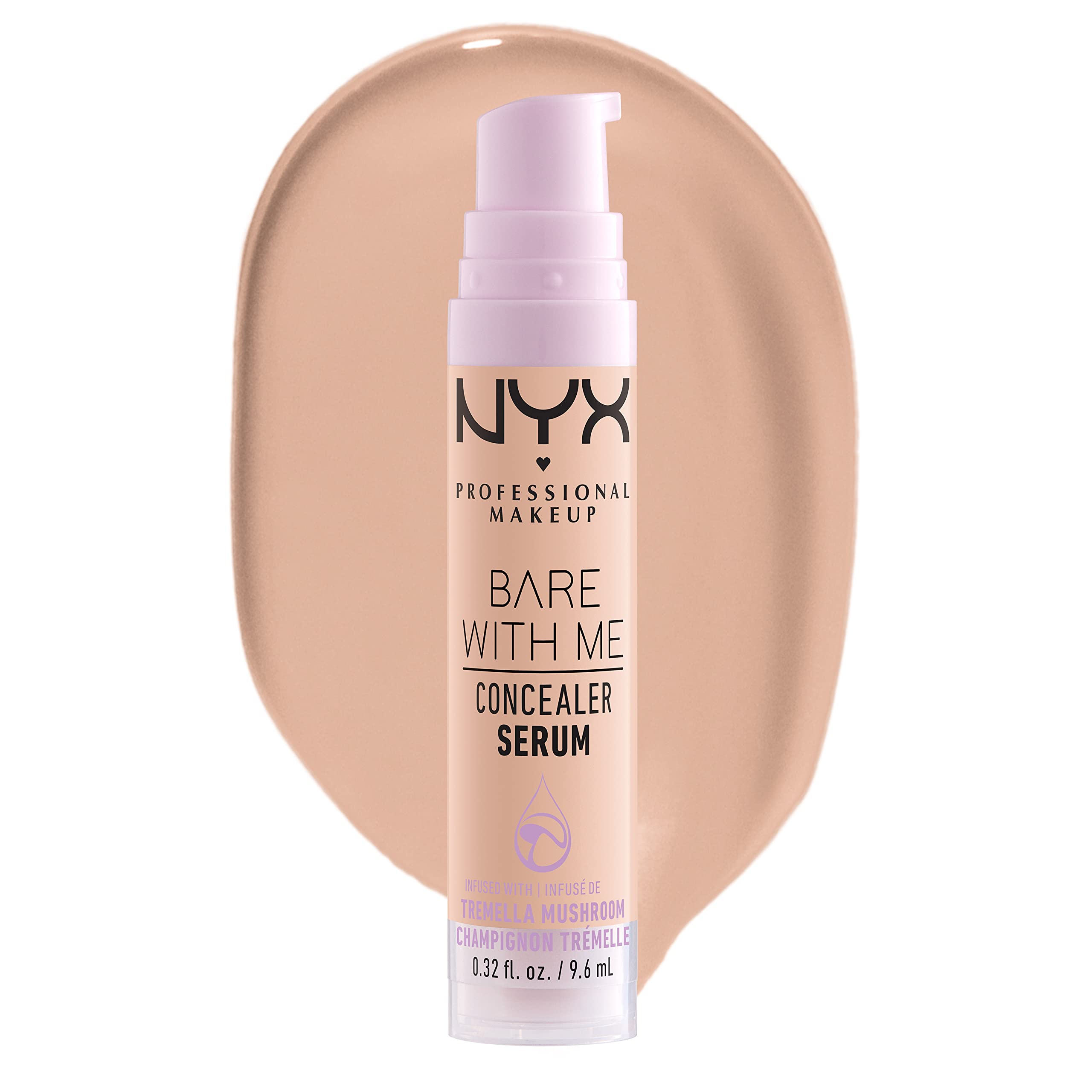 NYX Bare With Me Concealer Serum: aplicación con dosificador para hidratación de 24H