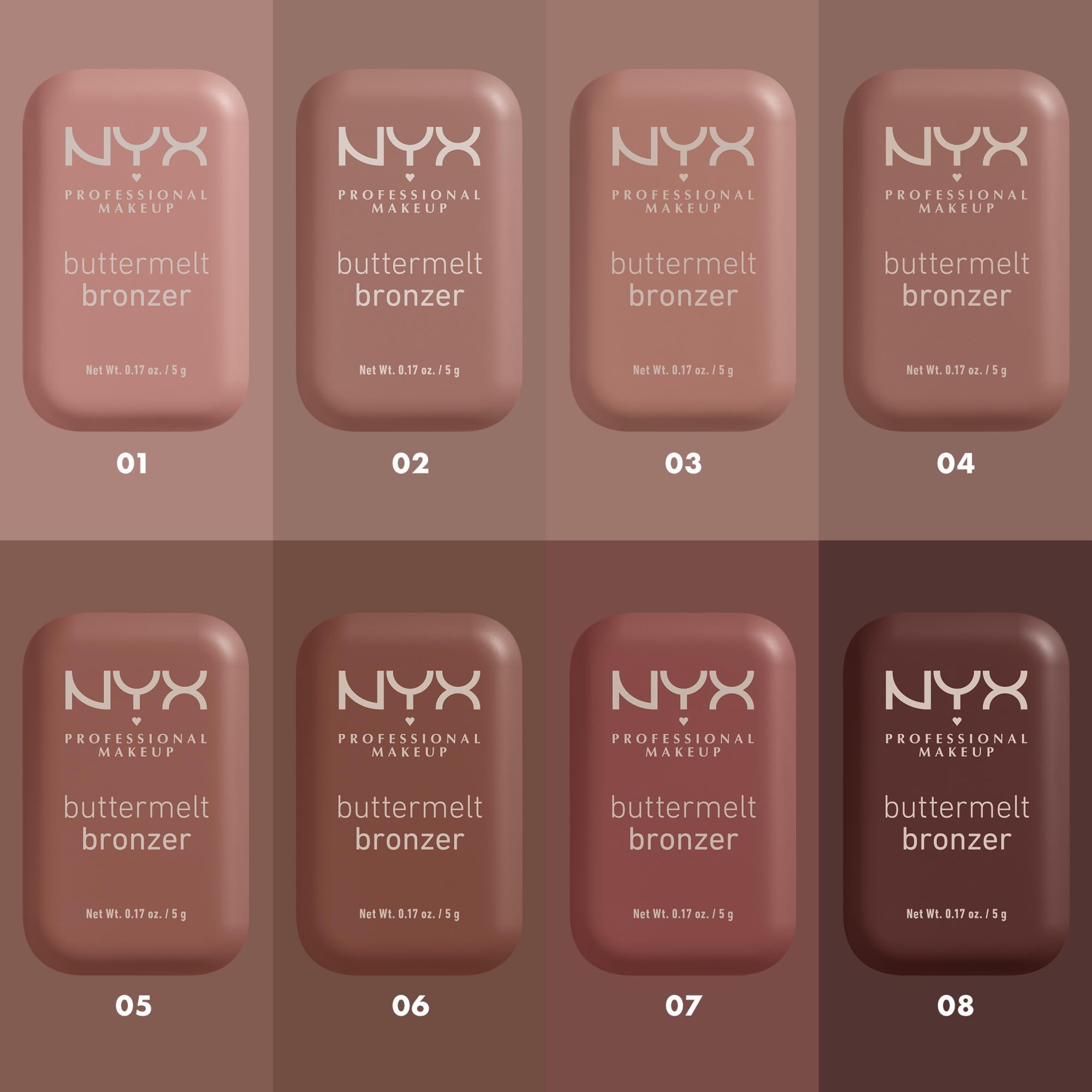 NYX Buttermelt Bronzer contiene manteca de shea para una sensación suave