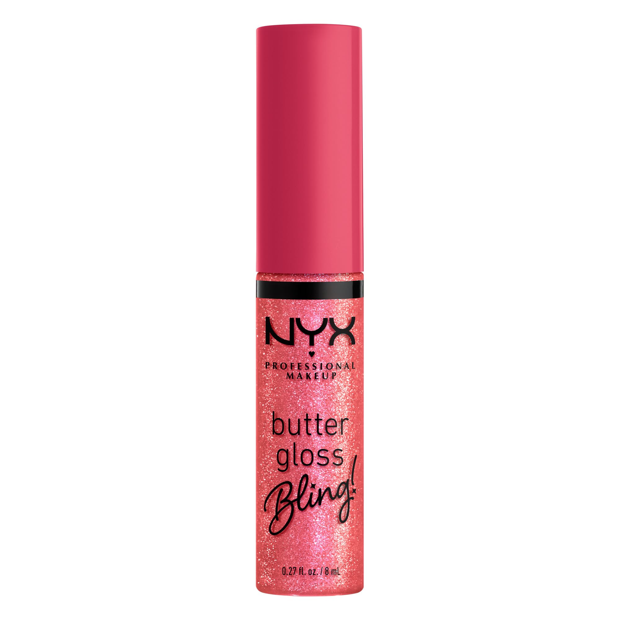 Cruelty-free NYX logo beside Butter Gloss Bling