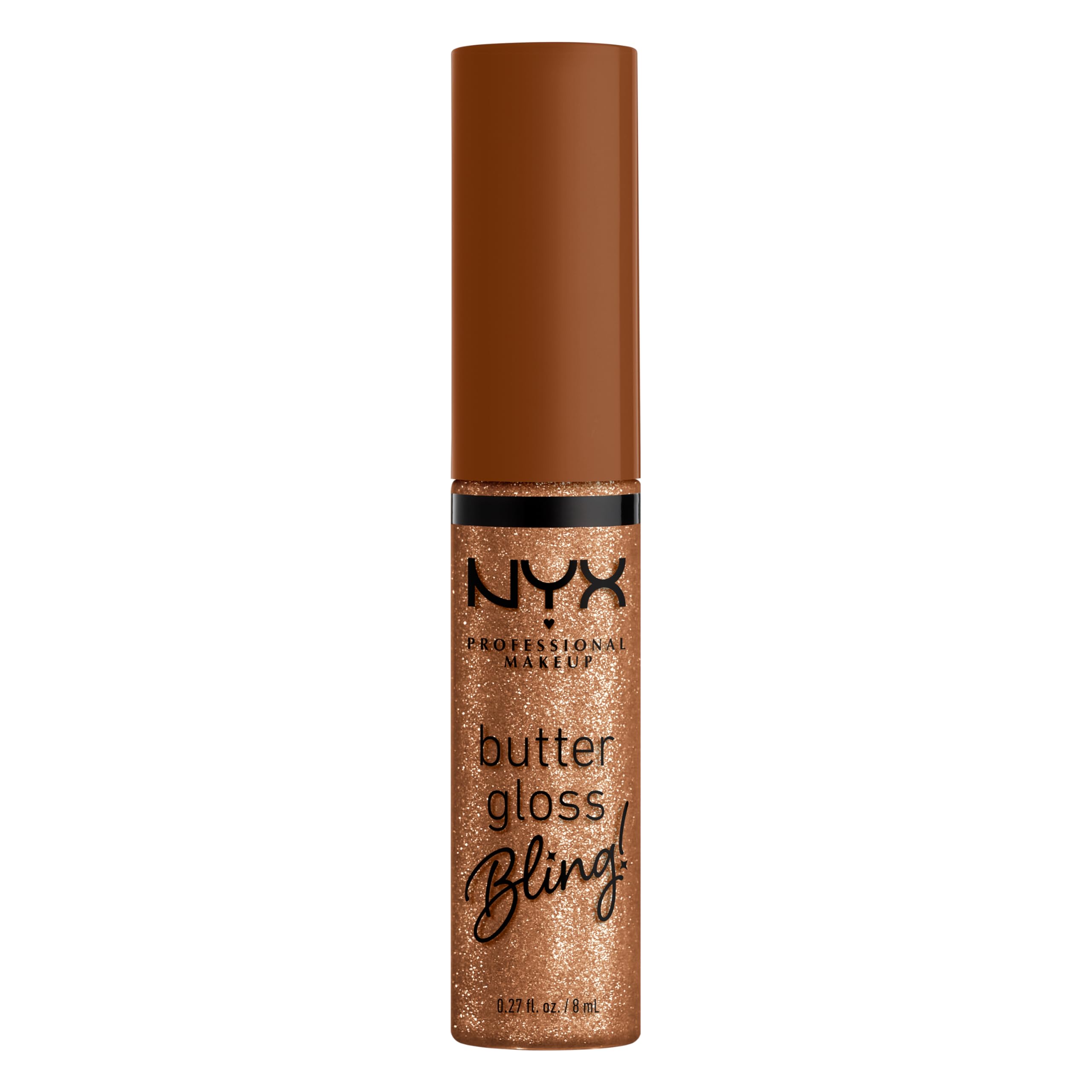 NYX Butter Gloss Bling lip shade swatches demonstrate blingy shades.