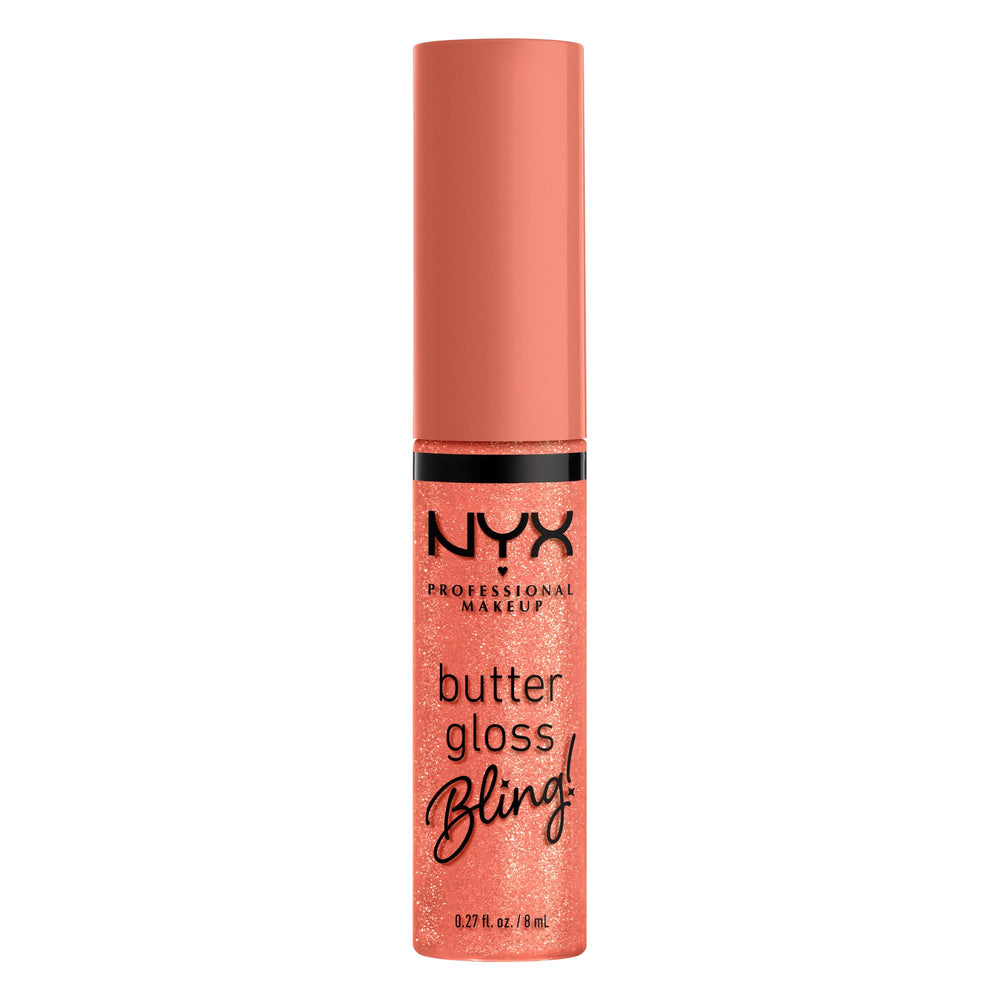 NYX Butter Gloss Bling over lipstick boosts shine and depth.