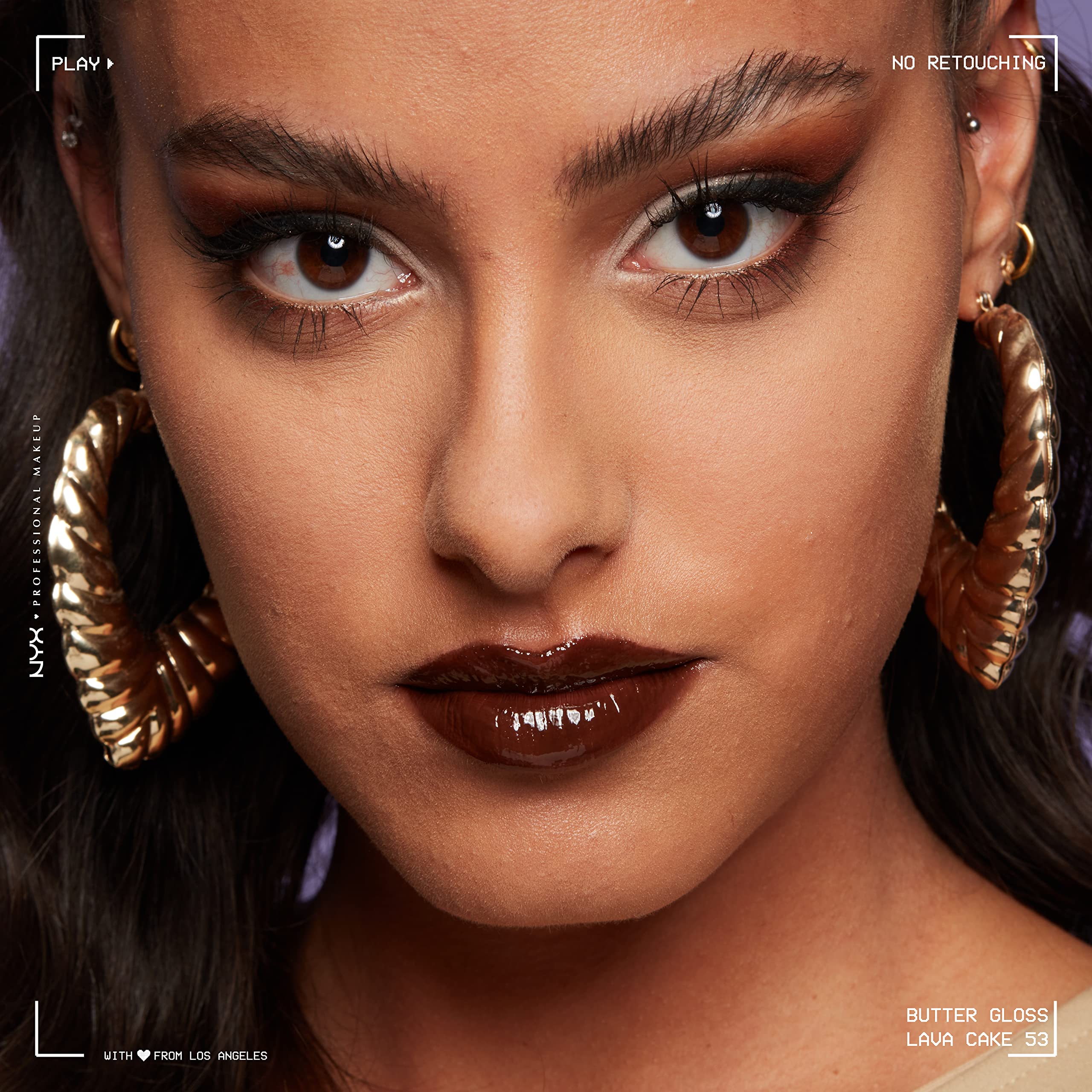 NYX Butter Gloss Brown Sugar Lava Cake packaging and branding visuals