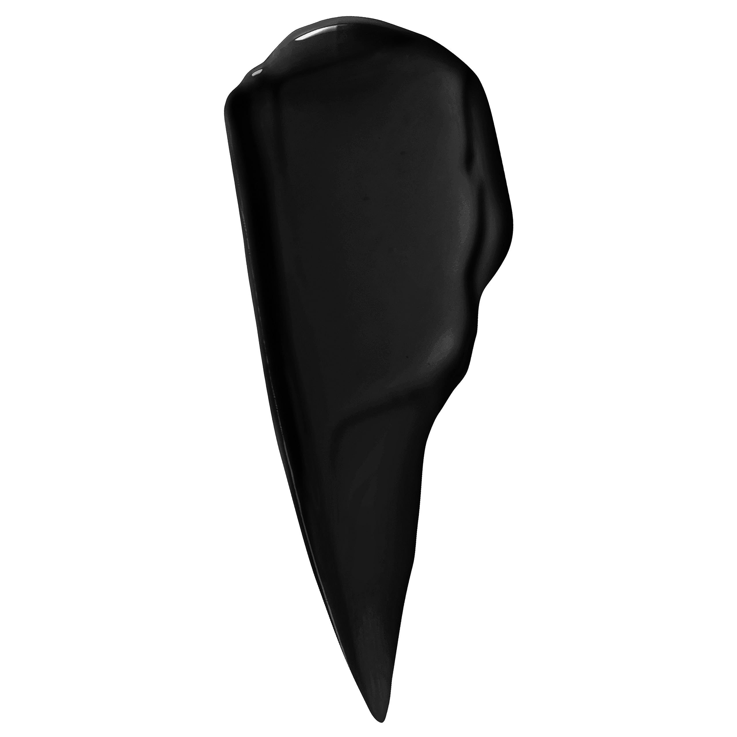Swatch of Licorice Black reveals rich color with a non-sticky feel.
